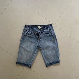 y2k butterfly jorts